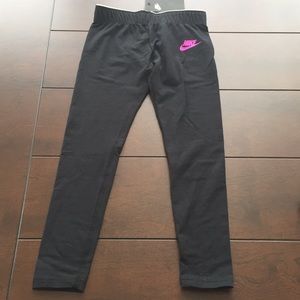 Nike Girls leggings Sz XS black new